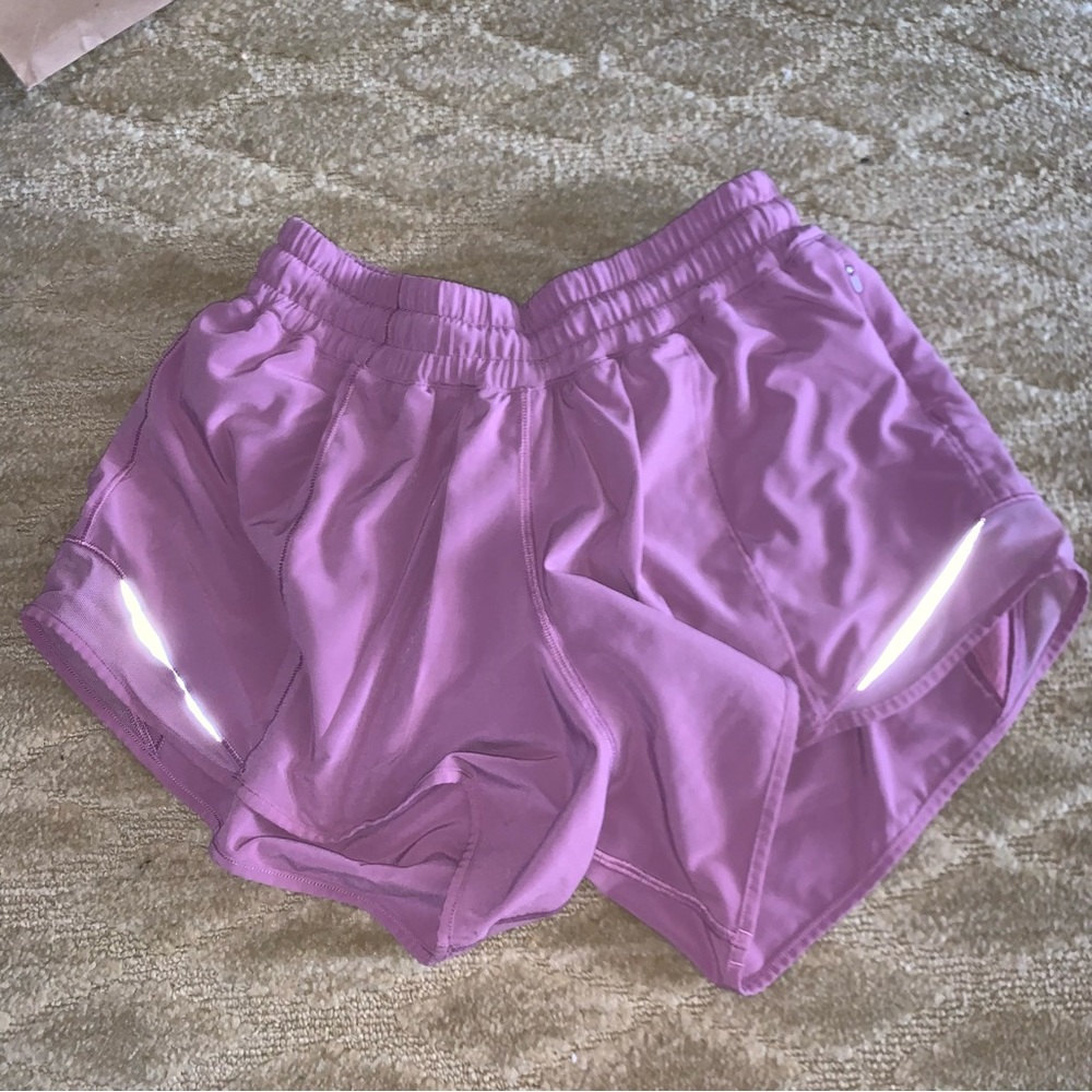 Orchid Pink Lululemon Tracker Shorts